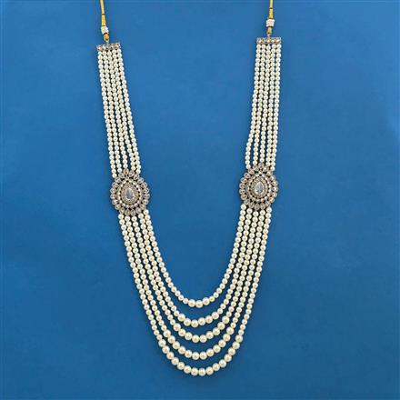 Antique Moti Mala With Mehndi Plating
