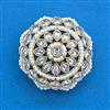 Antique Moti Brooch With Mehndi Plating
