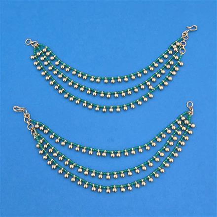 Antique Classic Ear Chain With Mehndi Plating