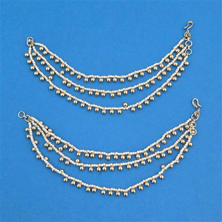 Antique Classic Ear Chain With Mehndi Plating