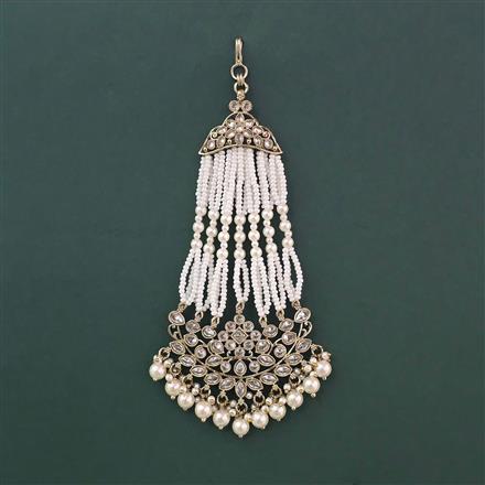 Antique Pearl Pasa With Mehndi Plating