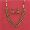 Antique Temple Necklace With Matte Gold Plating