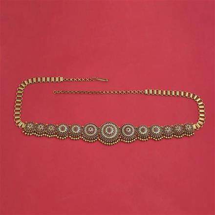 Antique Classic Belt With Matte Gold Plating