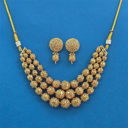 Antique Classic Mala Necklace With Gold Plating