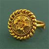 Antique Adjustable Ring With Gold Plating