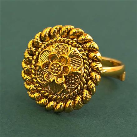 Antique Adjustable Ring With Gold Plating