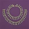 Antique Pearl Payal with Matte Gold Plating