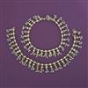 Antique Pearl Payal with Matte Gold Plating