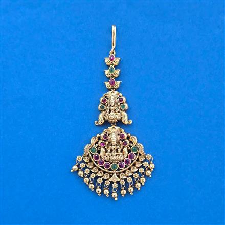 Antique Classic Tikka With Matte Gold Plating