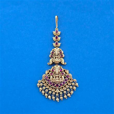 Antique Classic Tikka With Matte Gold Plating
