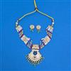 Antique Bandhai Necklace With Matte Gold Plating