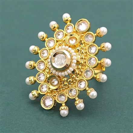 Antique Adjustable Ring With Gold Plating