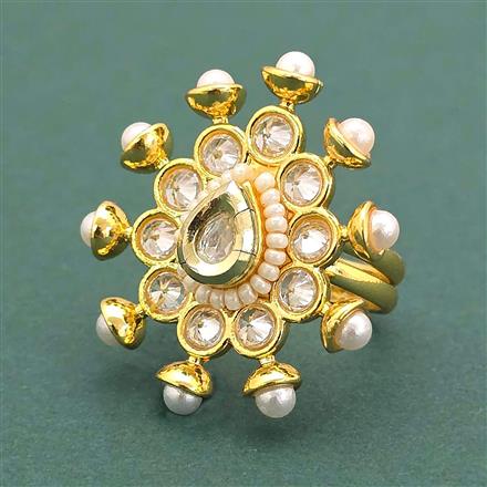 Antique Adjustable Ring With Gold Plating