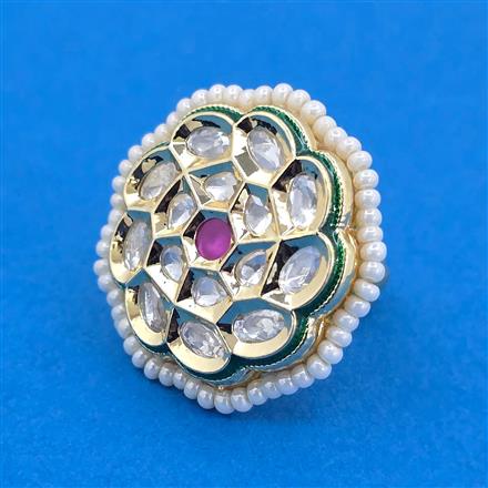 Antique Adjustable Ring With Gold Plating