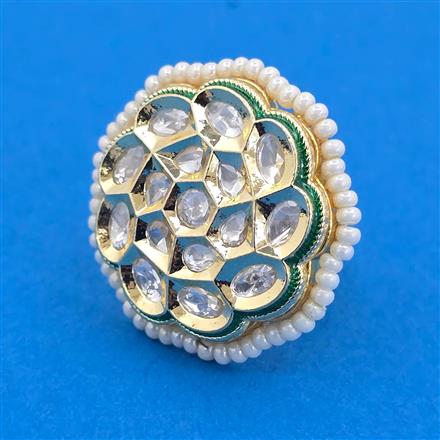 Antique Adjustable Ring With Gold Plating