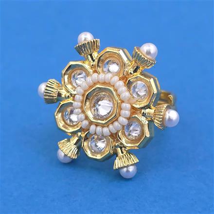 Antique Adjustable Ring With Gold Plating