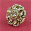 Antique Pearl Ring With Gold Plating