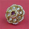 Antique Pearl Ring With Gold Plating