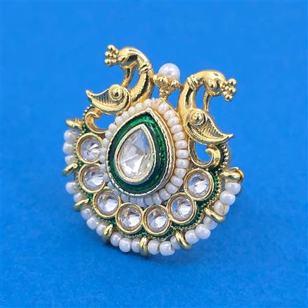 Antique Adjustable Ring With Gold Plating