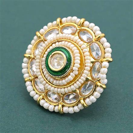 Antique Adjustable Ring With Gold Plating