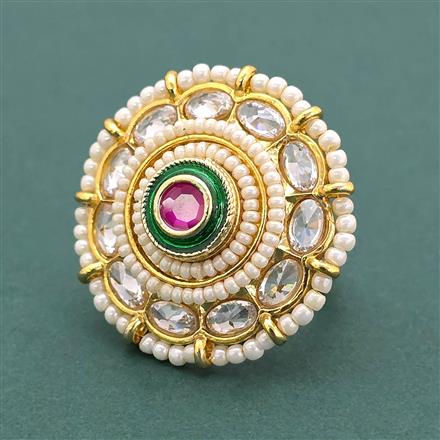 Antique Adjustable Ring With Gold Plating