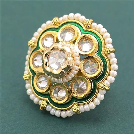 Antique Adjustable Ring With Gold Plating