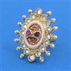 Antique Adjustable Ring With Gold Plating