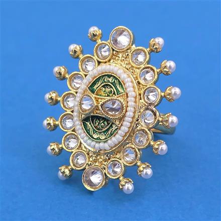 Antique Adjustable Ring With Gold Plating