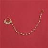 Antique Pearl Nose Ring With Gold Plating