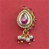 Antique Moti Nose Ring With Gold Plating