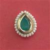Antique Pearl Nose Ring With Gold Plating