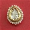 Antique Pearl Nose Ring With Gold Plating