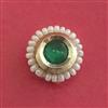 Antique Moti Nose Ring With Gold Plating