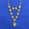 Antique Moti Necklace with Mehndi Plating