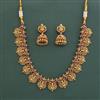 Antique South Indian Necklace With Matte Gold Plating