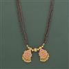 Antique Classic Mangalsutra With Matte Gold Plating