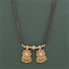 Antique Classic Mangalsutra With Matte Gold Plating