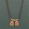 Antique Classic Mangalsutra With Matte Gold Plating