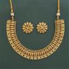 Antique Plain Gold Necklace With Gold Plating