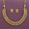 Antique Plain Gold Necklace With Gold Plating