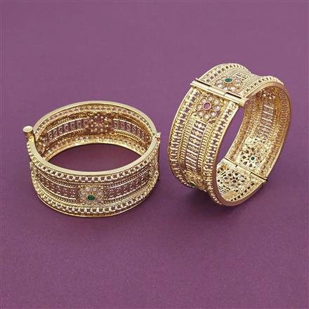 Antique Openable Bangles With Gold Plating