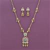 Antique Classic Pendant Set With Matte Gold Plating