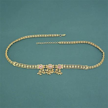 Antique Classic Belt With Matte Gold Plating