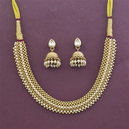 Antique Thushi Mala With Gold Plating
