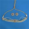 Antique Moti Necklace With Mehndi Plating