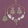 Antique Moti Necklace With Mehndi Plating