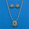 Antique Classic Pendant Set With Mehndi Plating