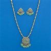 Antique Classic Pendant Set With Mehndi Plating