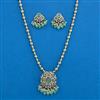 Antique Classic Pendant Set With Mehndi Plating