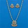 Antique Classic Pendant Set With Mehndi Plating